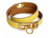 Hermès — браслет Rivile double tour желтый
