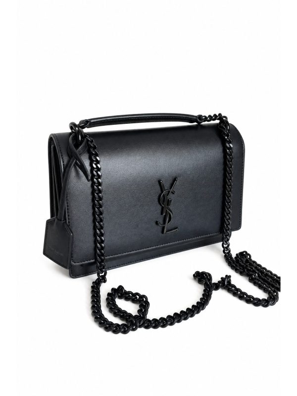 Saint Laurent — сумка Sunset черная — фото 1